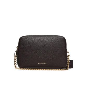 Michael Kors Tassen, Dames, Bruin, ONE Size, Katoen, Bryant Medium Pebbled Leather Camera Crossbody Bag