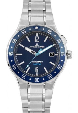 Jacques Lemans 1-2109H Mens Hybromatic Watch - Silver - One Size