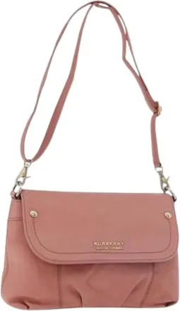 Burberry Pre-owned Cross Body Bags, female, Pink, Size: ONE SIZE Pre-owned Shoulder Bag