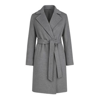 Max Mara Dames, Mantels, Grijs, Maat: S Wol