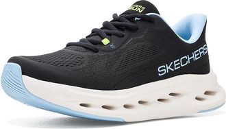 Skechers Max Cushioning Glide Step Fairmont Womens Shoes Black/Blue : 8.5 B - Medium, Textile