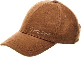 Saint Laurent Logo Cashmere Cap