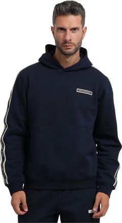 Emporio Armani Sudadera con capucha y cinta con logo - Sweatshirts & Hoodies - Hombre - Azul - 3XL