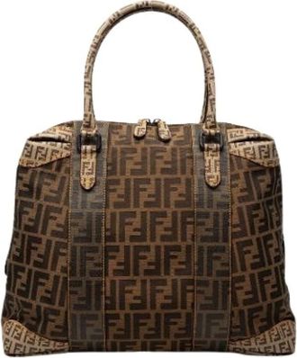 Fendi Pre-owned Handbags, female, Brown, Size: ONE SIZE Pre-owned Canvas fendi-bags