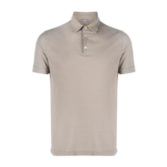 Zanone Ice Cotton Polo - male - Zanone - Polo Shirts - Beige - 3XL - Tops