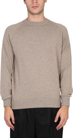 Drumohr Beige Crew Neck Sweaters
