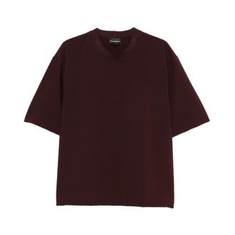 Emporio Armani T-shirts en Poloshirts Bruin - Heren - T-shirts - Bruin - XL - Tops