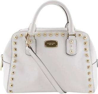 Michael Kors Pre-owned Handbags, female, White, Size: ONE SIZE Pre-owned Leather Handbag