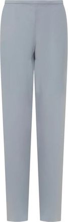 Emporio Armani Rechtgesneden broek - Dames - Straight fit broeken - Blauw - 2XL - Broeken