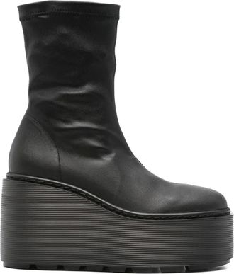 Vic Matié Donna laarzen met plateauzool - Zwart