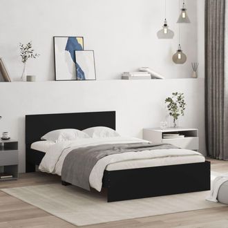 Berkfield Home Bed Frame without Mattress Black 120x190 cm Small Double