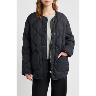 Rag & Bone Tatiana Down & Feather Fill Quilted Jacket in Black at Nordstrom, Size Small