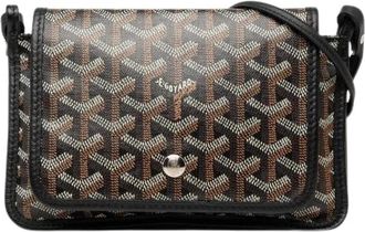Goyard Pre-owned Plumet PVC Leather Shoulder Bag - Dames - Vintage Schoudertas - Bruin - ONE Size - Leer - Vintage