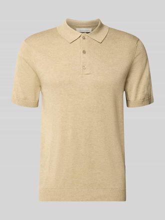 Casual Friday Casual Friday Regular Fit Poloshirt mit Knopfleiste Modell BELLS in Taupe Melange, Gr&ouml;&szlig;e XXXL