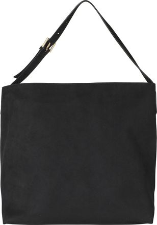 Themoir&egrave; Jet Black Zoe Sac Vegan Suede Shoulder Bag