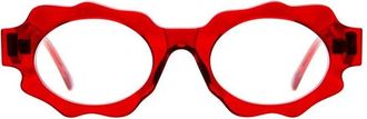 Kuboraum Mask G7 Ruby Transparent Ruby Red Acetate Mask Sunglasses