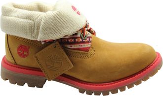 Timberland Earthkeepers EK Authentics Fabric RT Roll Top Womens Boots 8315A Z10A - Brown Leather - Size UK 4.5