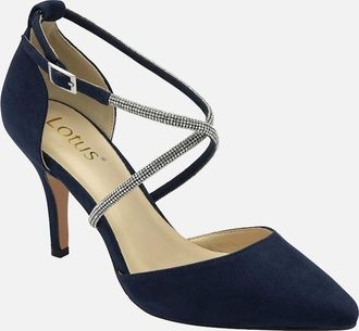 Lotus Womens Elissa Womens Strappy Court Shoes - Black - Size: 6