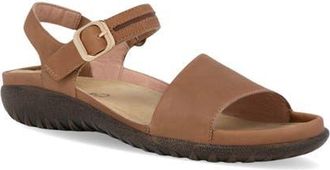 Naot Nagoya Sandal in Latte Brown Sadle Leather at Nordstrom, Size 11Us