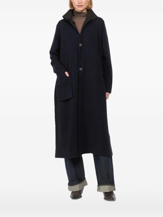 Oyuna Olamu reversible pocket long coat - Blue