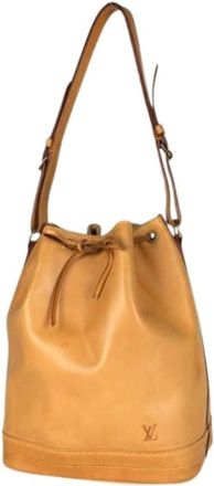 Louis Vuitton Pre-owned Vintage Bucket Bag - Dames - Pre-owned - Beige - Maat: ONE Size Zijde
