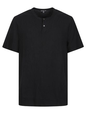 James Perse Slub Jersey Cotton Henley T-Shirt