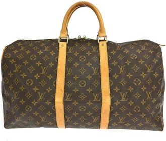 Louis Vuitton Vintage, unisex, Bruin, ONE Size, Pre-owned Canvas Weekendtas