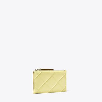 Tory Burch Womens Fleming Zip Card Case, One Size