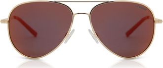 Polaroid PLD 6012/N Polarized J5G/OZ Mens Sunglasses Gold Size 56