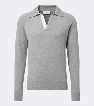 Lardini Jersey polo en mezcla de lana virgen y cachemir