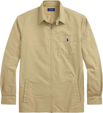 Polo Ralph Lauren Giacca-camicia Oxford con zip - Toni neutri