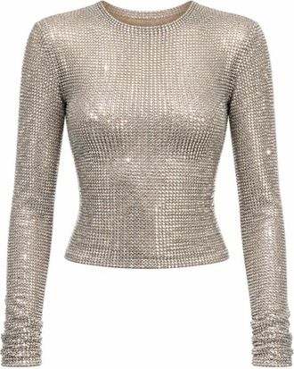 Giuseppe Di Morabito Maglia con cristalli - - Tops - Donna - Bianco - S