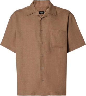 Fendi Hombre, Camisas, Marr&oacute;n, Talla: M