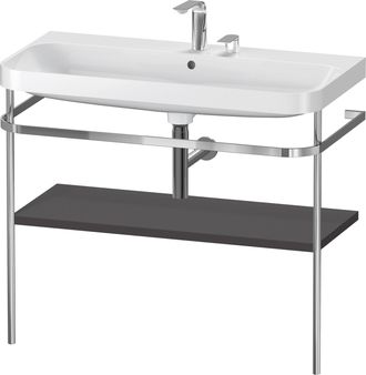 Duravit Duravit Happy D.2 Plus C-shaped Set Avec Console M&eacute;tallique