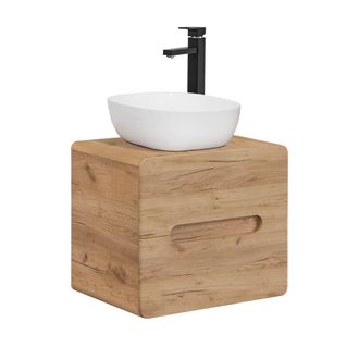 Petits Meubles Mueble lavabo estratificado marr&oacute;n