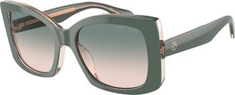 Giorgio Armani AR8208U 60762C Womens Sunglasses Green Size 55