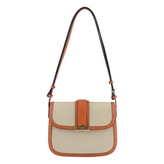 Pourchet Dames, Tassen, Oranje, Maat: ONE Size Leer