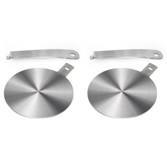 OEM Dos Adaptadores Para Placas De Inducci&oacute;n, Compatibles Con Placas De Vitrocer&aacute;mica, Con Asas Para Disipadores De Calor De Placas De Vitrocer&aacute;mica El&eacute;ct