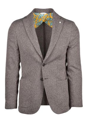 Manuel Ritz Cotton Blend Blazer - Brown