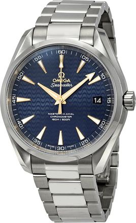 Omega Pre-owned Omega Seamaster Aqua Terra Blue Dial Mens Watch 231.10.42.21.03.006