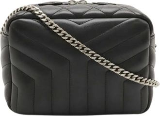 Saint Laurent Pre-owned Cross Body Bags, female, Black, Size: ONE SIZE Pre-owned Leather Shoulder Bag