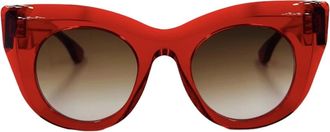 Thierry Lasry Rode Kristal Zonnebril Climaxxxy Model - Dames - Zonnebrillen - Rood - ONE Size - Accessoires