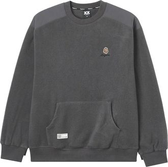 Fingercroxx Sweater met vlakken en zak - Zwart