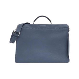 Fendi Pre-owned Vintage Handbag - Dames - Vintage Handtas - Blauw - ONE Size - Leer - Vintage
