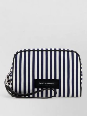 Dolce & Gabbana striped clutch bag