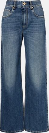 Brunello Cucinelli Jeans a vita alta e gamba larga