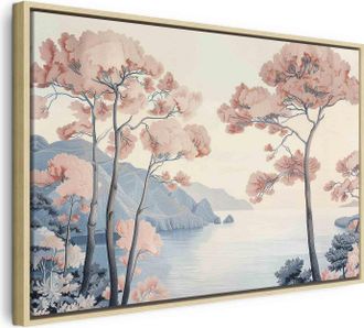 Artgeist Tela Decorativa Artgeist Paesaggio Marino Rosa 120x80 Cm