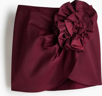 H&M Minijupe mit Applikationen - Red