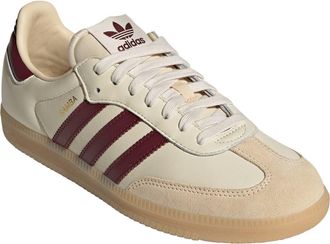 adidas Gender Inclusive Samba OG Sneaker in Wonder White/shadow Red/gum at Nordstrom, Size 11.5
