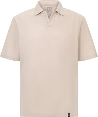 Boggi Milano Heren, Tops, Beige, Maat: XL Piqué